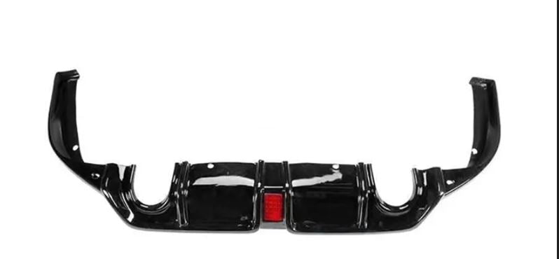 Honda Civic 10th Gen 2016-2019 Rear Diffuser Spoiler Lip with LIGHT Glossy Black - ONECARWORLD