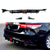 Toyota Camry 18-23 Fits LE XLE Rear Diffuser Lip W/LED Light Glossy Black - ONECARWORLD