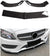 Benz C-Class W205 Front Face 2015-2018 for AMG Package C43 C63 C300 C350 C400 3-Piece Bumper Lip, Car Front Bumper Separator Lip Spoiler Glossy Black