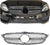 2015-2018 MERCEDES-BENZ C CLASS DIAMOND STYLE FRONT GRILLE BLACK + CHROME SILVER - ONECARWORLD