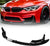 BMW M3 F80 M4 F82 F83 2014-2020 Front Bumper Chin Lip Spoiler Splitter MP Style Gloss Black - ONECARWORLD