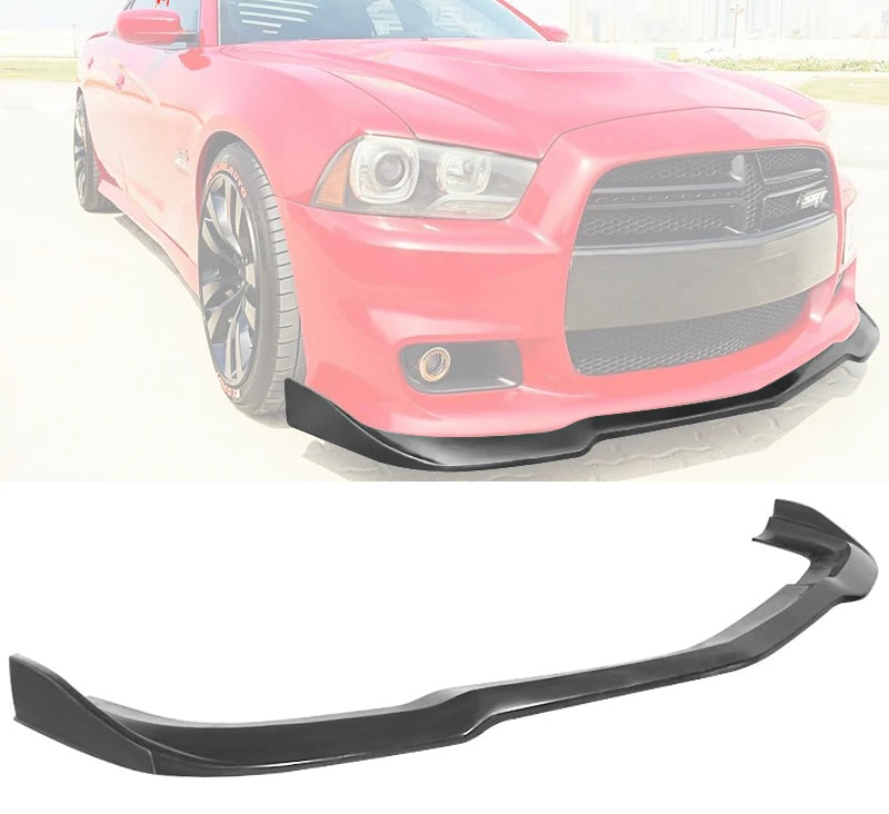 2012-2014 Dodge Charger SRT8 Style Unpainted Front Bumper Lip PU