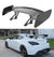 57" UNIVERSAL PAINTED BLACK DRAGON-3 STYLE ABS GT TRUNK ADJUSTABLE SPOILER WING - ONECARWORLD