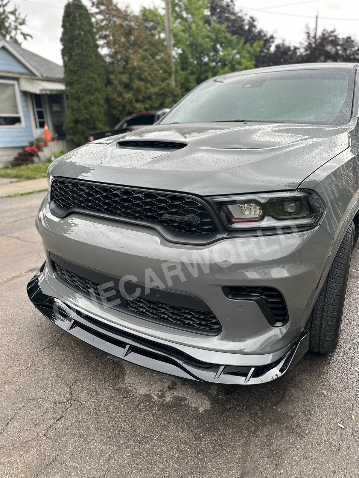 V3R Double Deck Front Bumper Lip Splitter for 2021-2024 Dodge Durango SRT Hellcat - ONECARWORLD