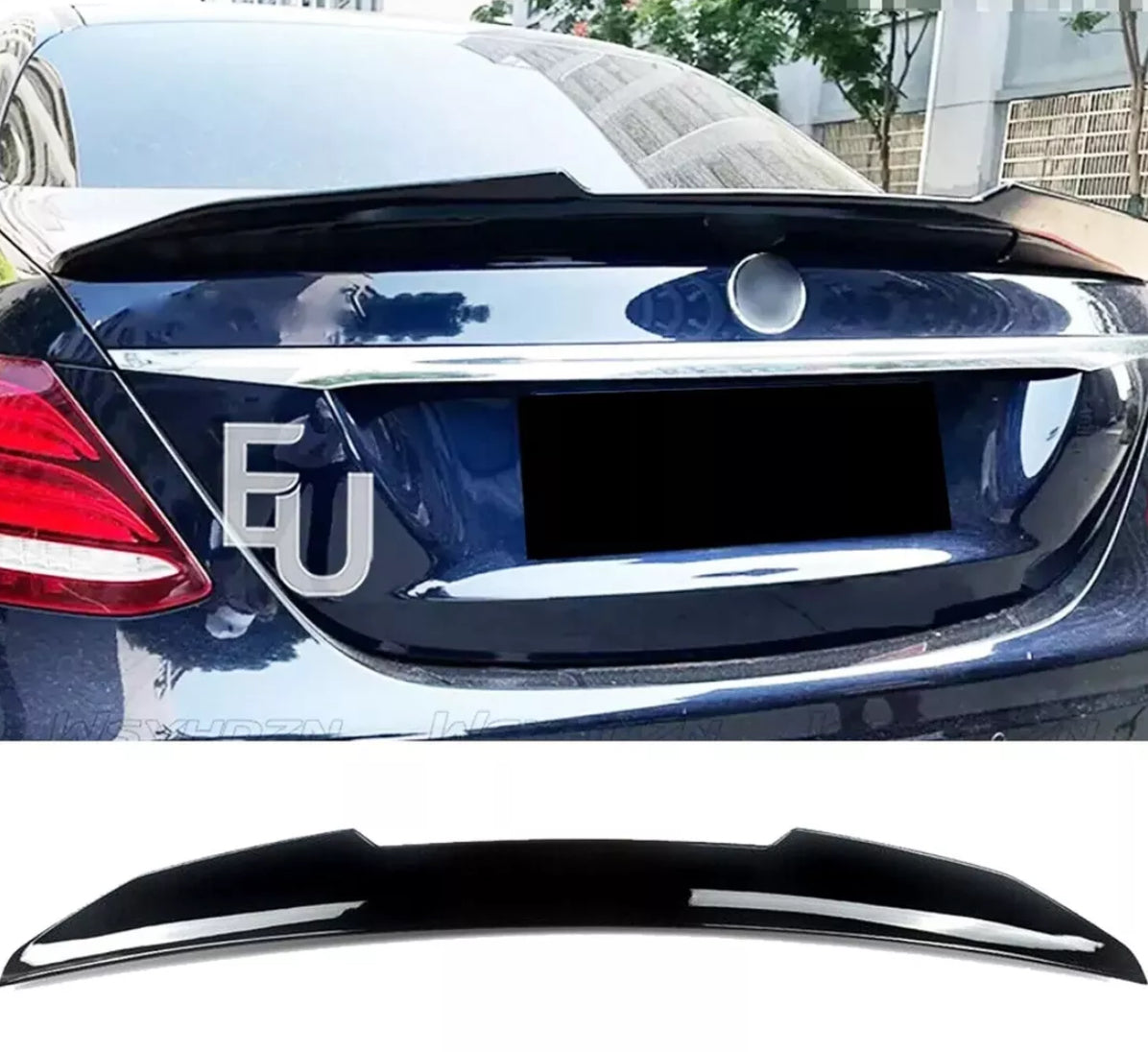 MERCEDES BENZ W213 E-CLASS GLOSSY BLACK PSM STYLE TRUNK SPOILER 2016-2020