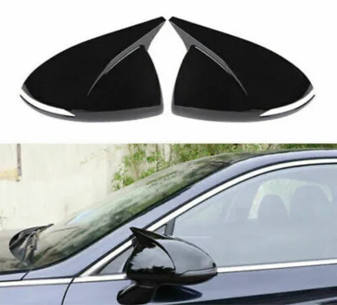 Sonata Batman Mirror cover glossy black for 2020-2023 - ONECARWORLD