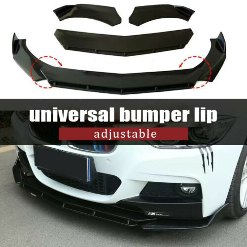 3pcs Universal Front Bumper Car Lip Protector Body kits Splitter