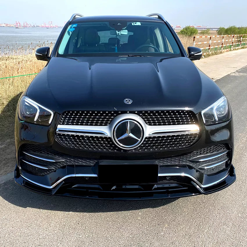 Mercedes Benz GLE Class W167 C167 GLE350 GLE450 GLE53 AMG Front Bumper Lip Splitters Trim Cover Fender 2019-2020 - ONECARWORLD