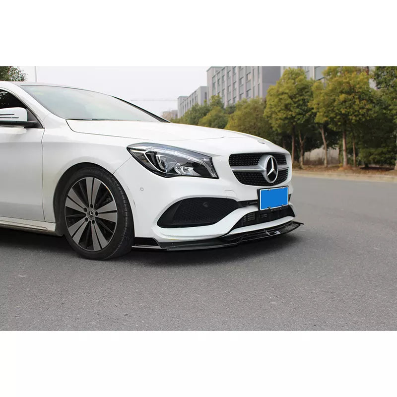 Front Bumper Spoiler Lip Body Kits For Mercedes Benz CLA250 Class W117 2012-2019 - ONECARWORLD