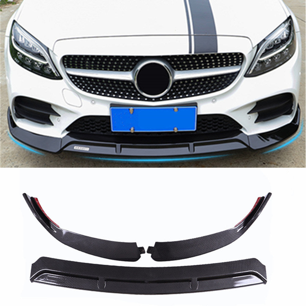 2015-2018 Carbon Fiber Mercedes Benz W205 C Class 2/4 Door Sedan/Coupe (AMG Sport Package) Models Only Also fits C43 AMG Models Carbon Look - ONECARWORLD