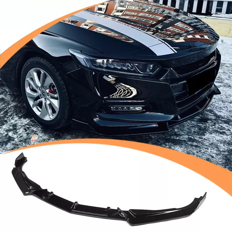 Front bumper lip Gloss black for Honda Accord 2018-2021 - ONECARWORLD