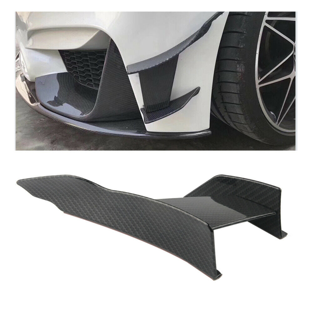 6Pcs Glossy Black Car Front Bumper Lip Splitter Fins Body Spoiler Cana -  ONECARWORLD