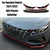 Hyundai Elantra 2021-2022 Red & Black Front Bumper Lip Spoiler Body Kit Refit - ONECARWORLD