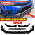 Honda Civic 11th Sedan 4Dr Front Bumper Lip Spoiler Gloss Black Fits 2021 2022 - ONECARWORLD