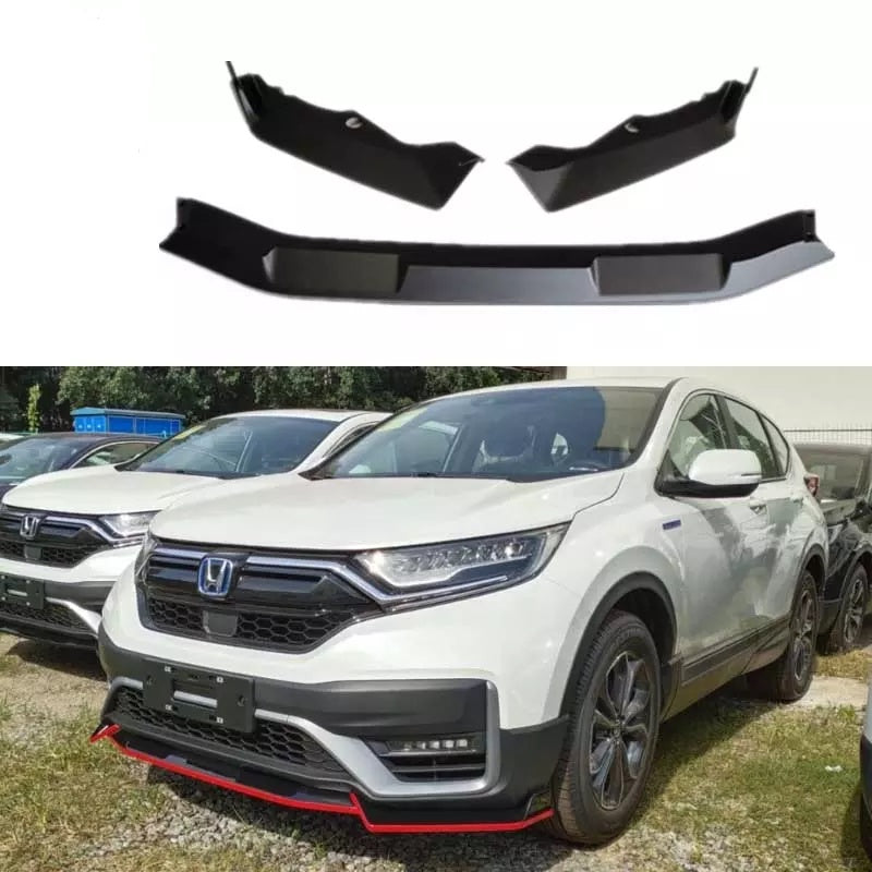 Honda CRV 2021-2022 FRONT BUMPER PROTECTOR LIP SPLITTER BODY KIT GLOSSY BLACK. - ONECARWORLD