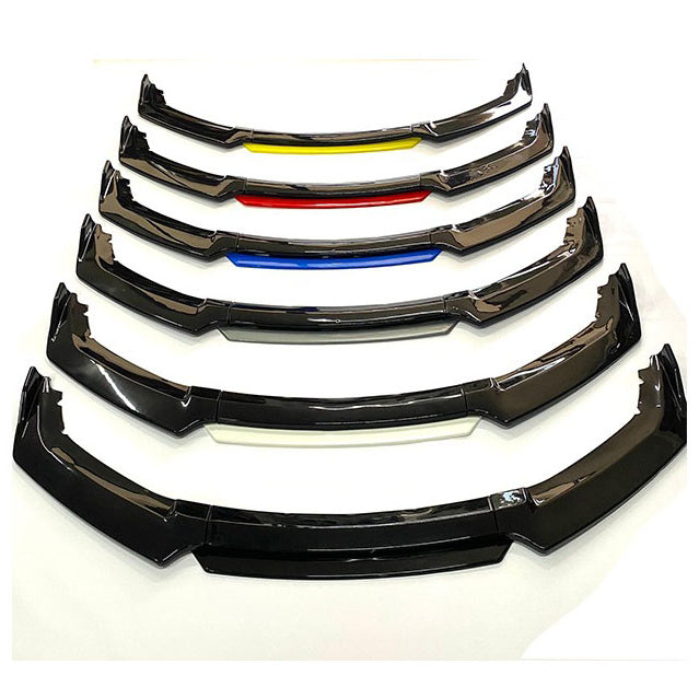 4 Piece Universal Car Front Bumper Lip Chin Body Kit For All Sedan Cars - ONECARWORLD