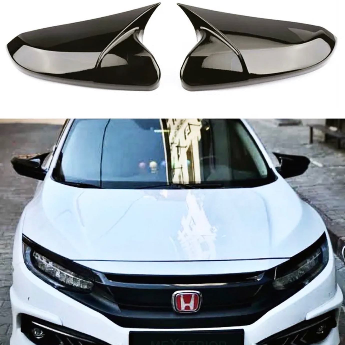 HONDA CIVIC 2016-2021 FC5 FL SEDAN BATMAN MIRROR COVERS x2 - ONECARWORLD