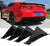 4Pcs Car Rear Bumper Diffuser Shark Fin Curved Spoiler Lip Wing Splitter ABS - ONECARWORLD