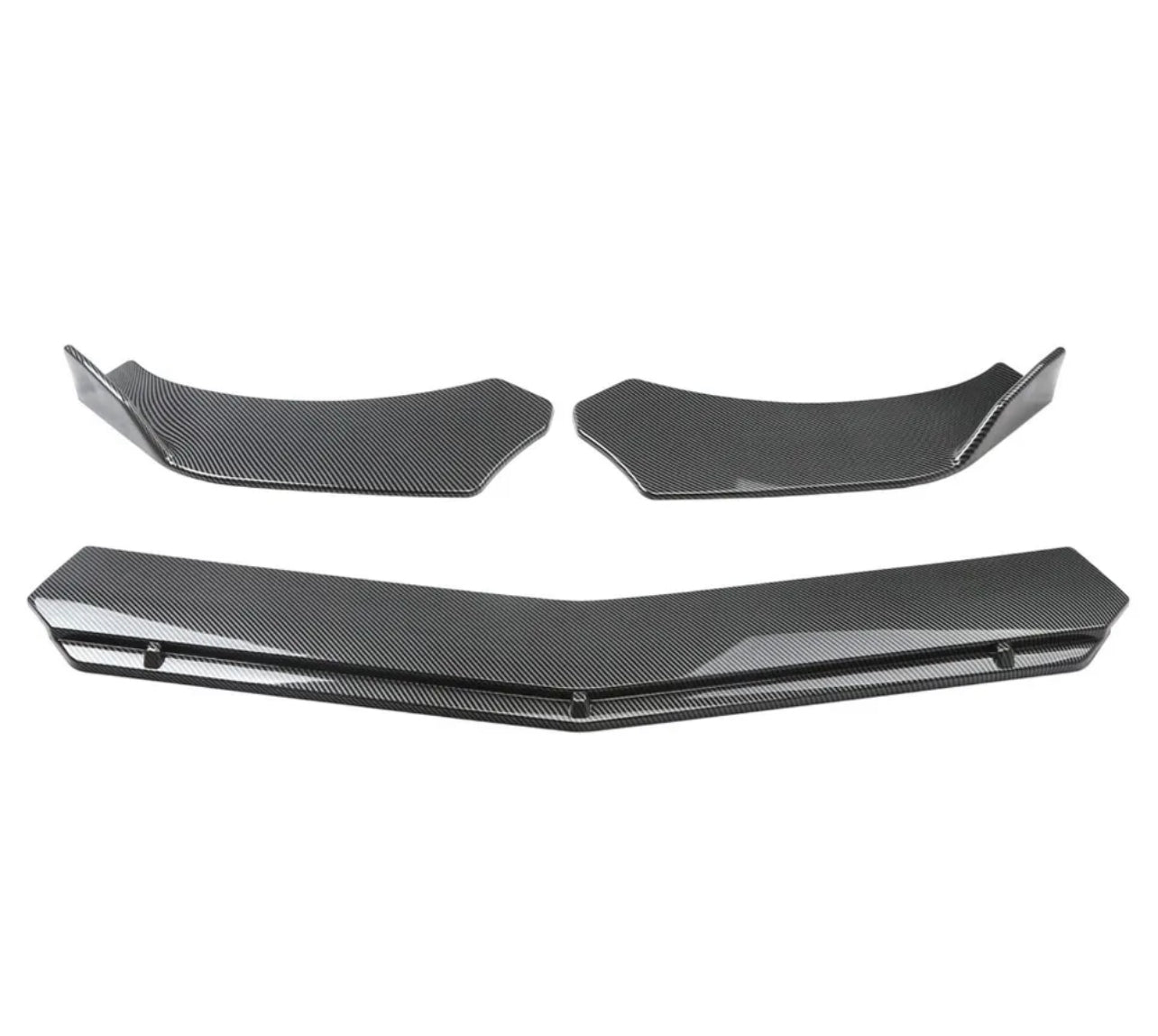 UNIVERSAL CARBON FIBER 3PCS FRONT LIP FOR ALL CARS - ONECARWORLD